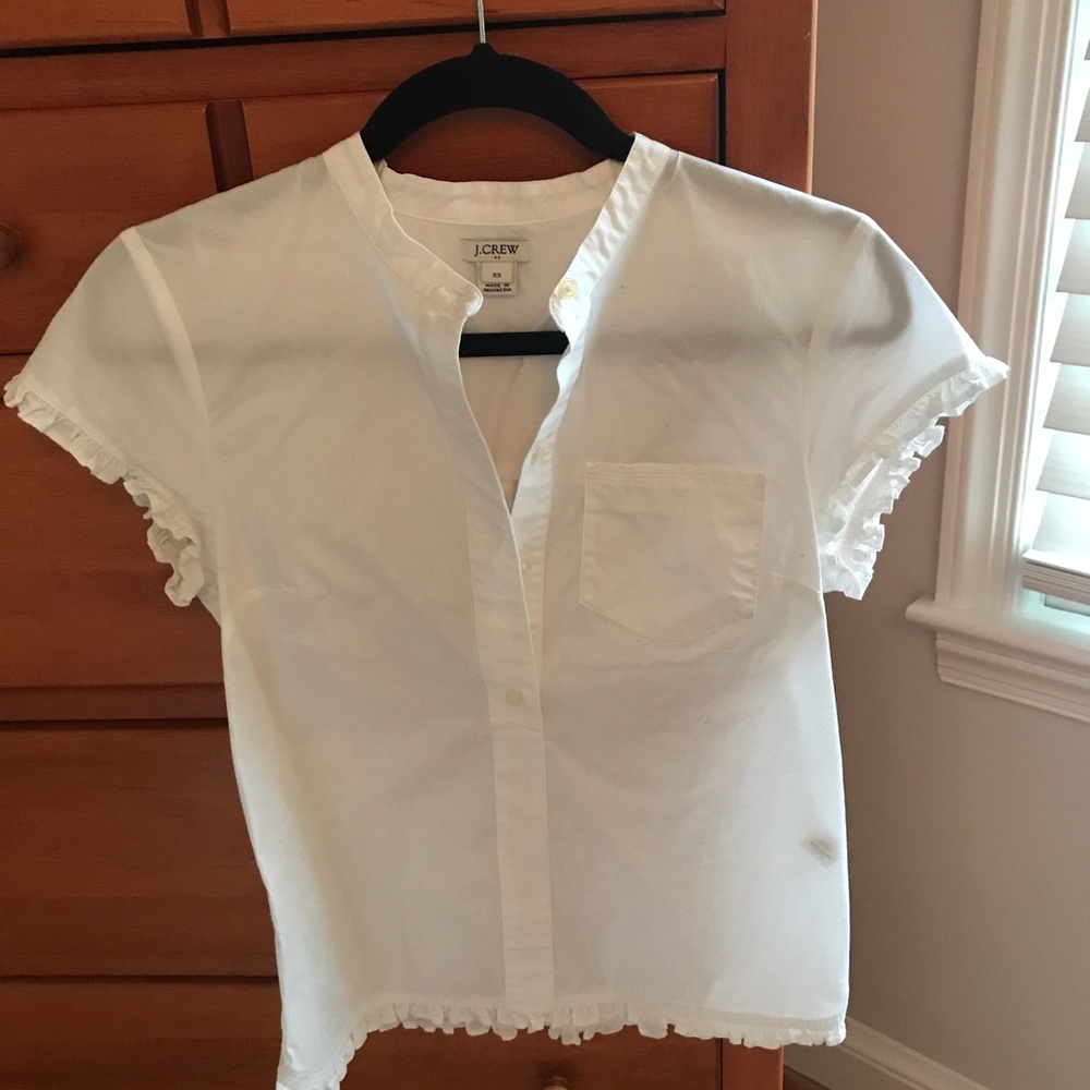 Jcrew Crisp White Top